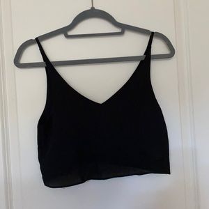 Black V-Neck Tank Top